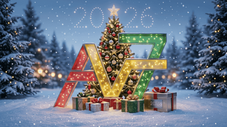 Поздравление с Рождеством и Новым годом 2026 от компании AV SEVEN